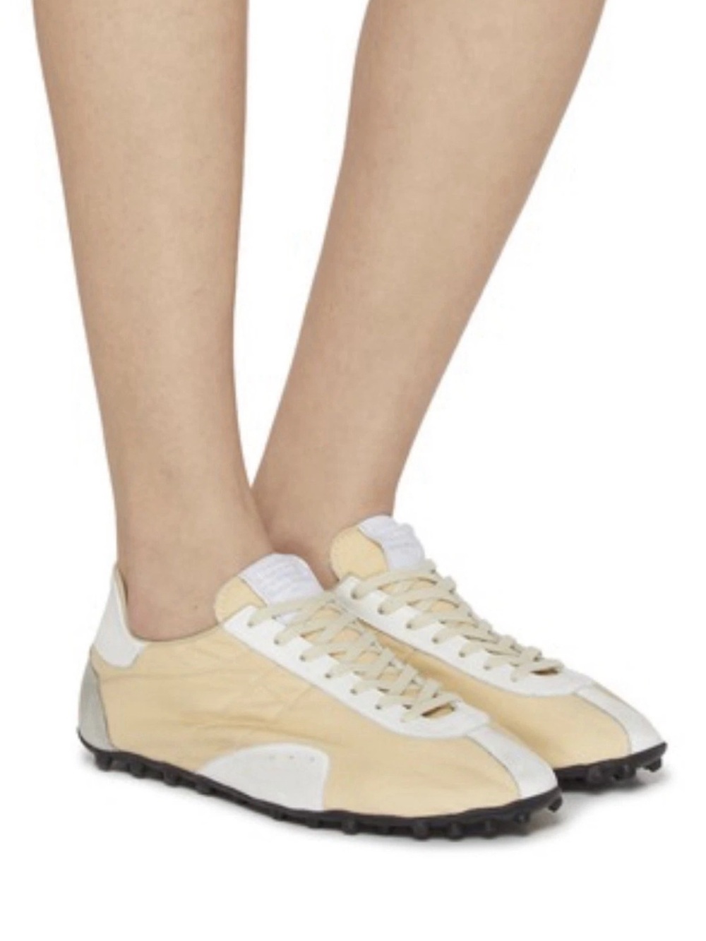Maison Margiela Sprinters Sneakers Beige White Gray Shoes 38 NEW w/box